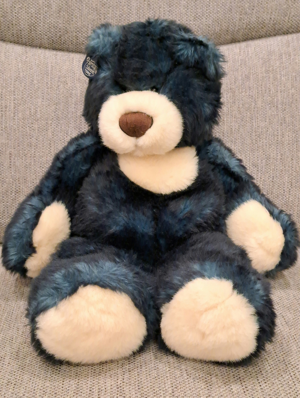 Vintage Ganz Heritage Collection HUDSON 2000 Blue Teddy Bear Plush 17" With Tag